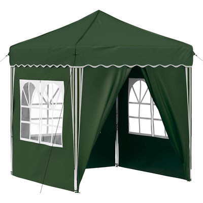 Pop-up Festtelt 195 x 195 x 245 cm Grøn Oxford stof