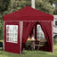 Pop-up Festtelt 195 x 195 x 245 cm Bordeaux Oxford stof