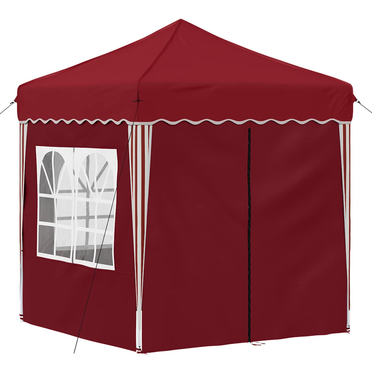 Pop-up Festtelt 195 x 195 x 245 cm Bordeaux Oxford stof