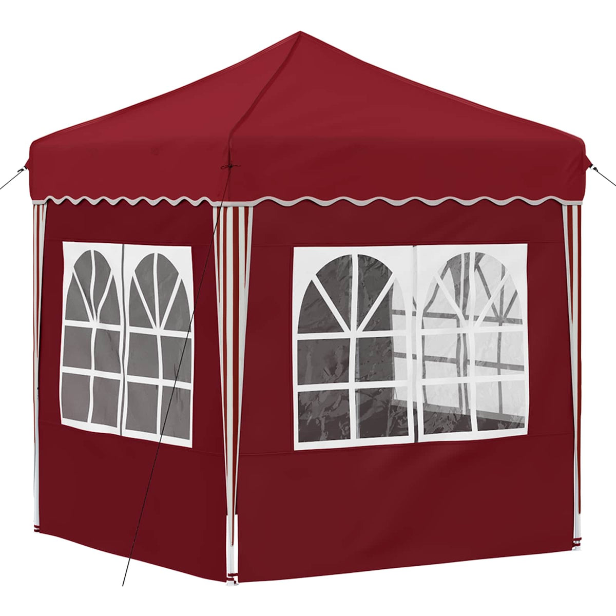 Pop-up Festtelt 195 x 195 x 245 cm Bordeaux Oxford stof