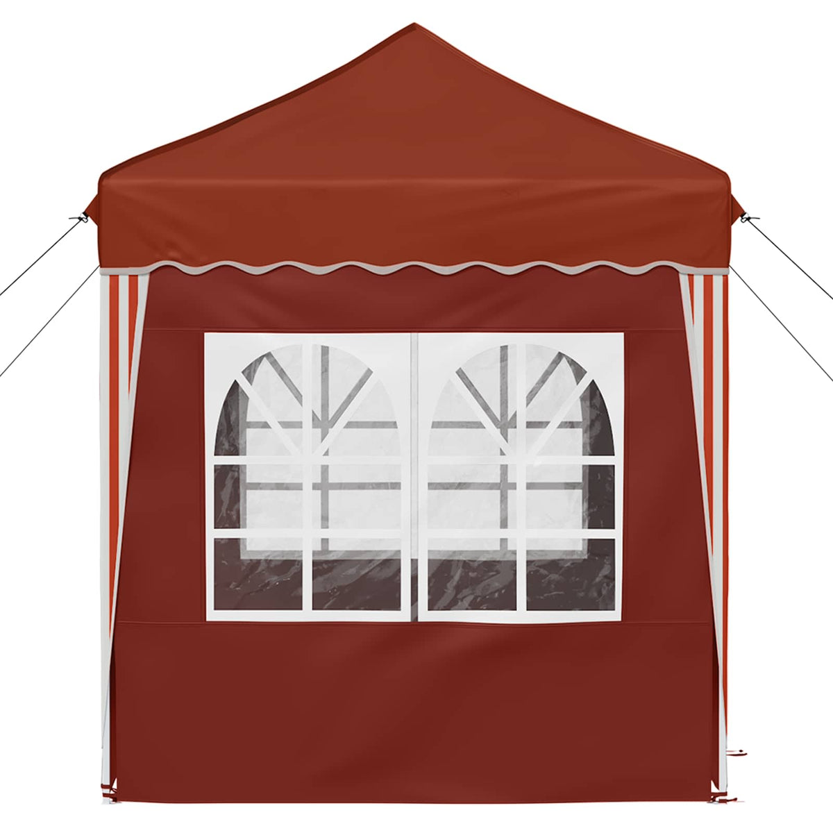 Pop-up Festtelt 195 x 195 x 245 cm Terrakotta Oxford stof