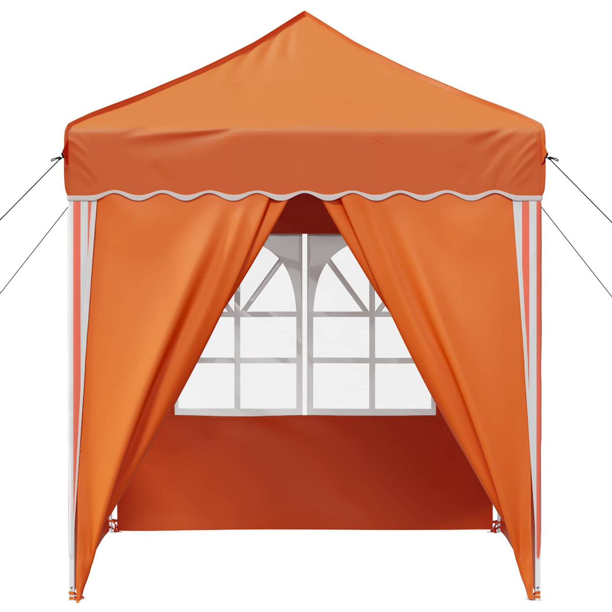 Pop-up Festtelt 195 x 195 x 245 cm Orange Oxford stof