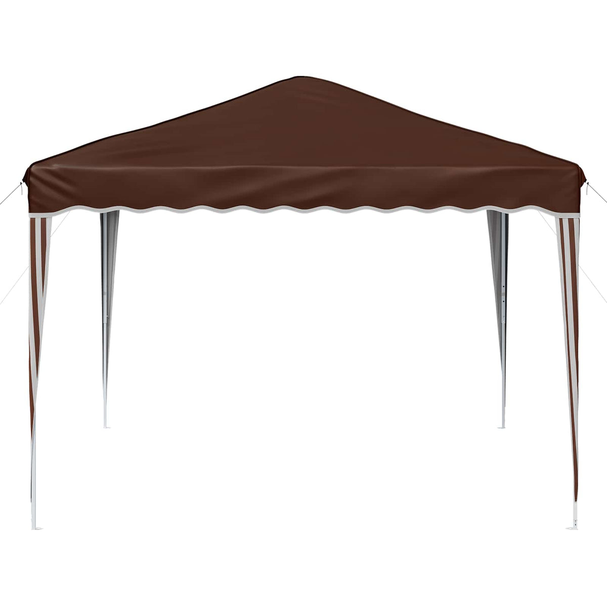 Pop-up Festtelt 288 x 288 x 245 cm Brun Oxford stof