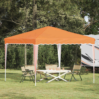 Pop-up Festtelt 288 x 288 x 245 cm Orange Oxford stof