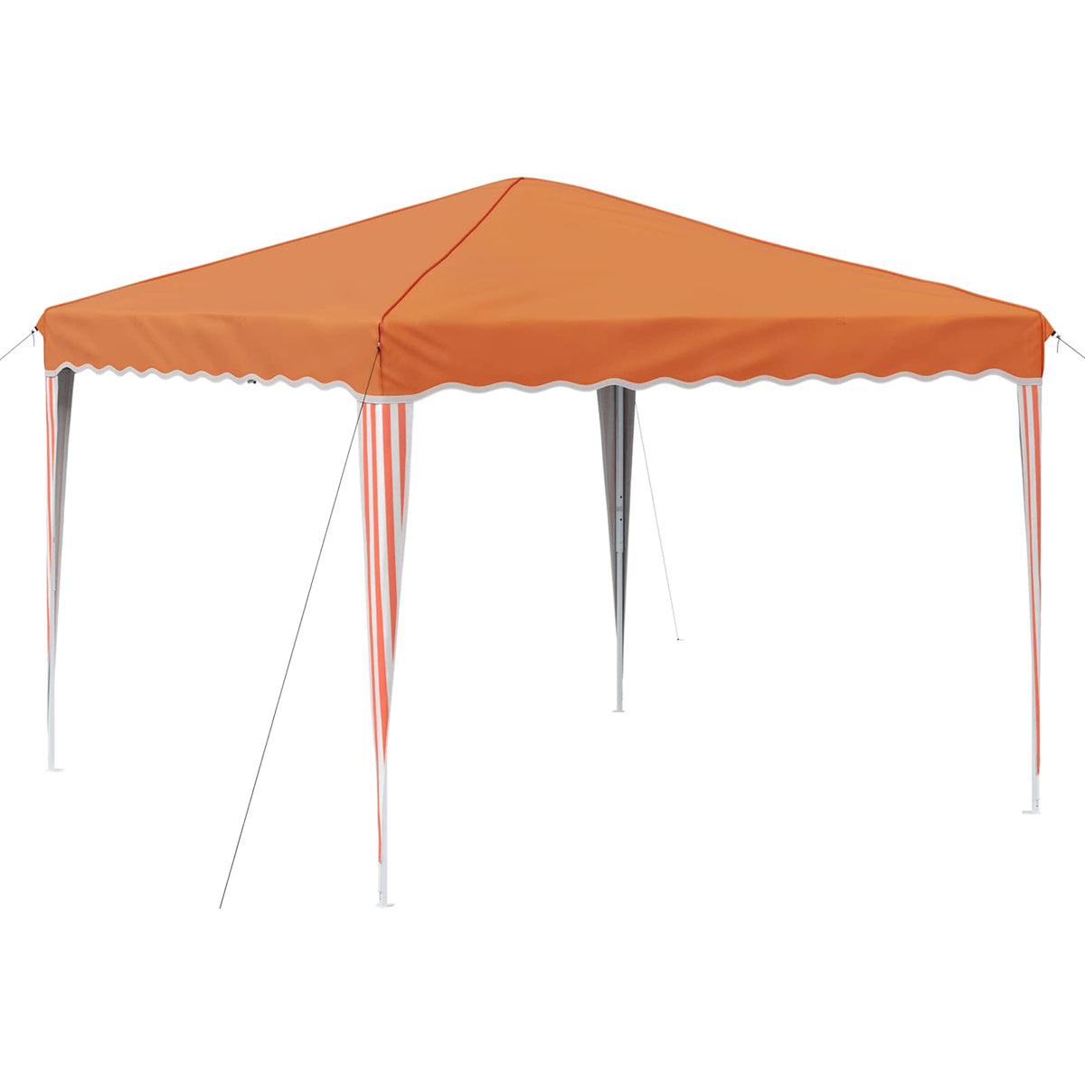 Pop-up Festtelt 288 x 288 x 245 cm Orange Oxford stof