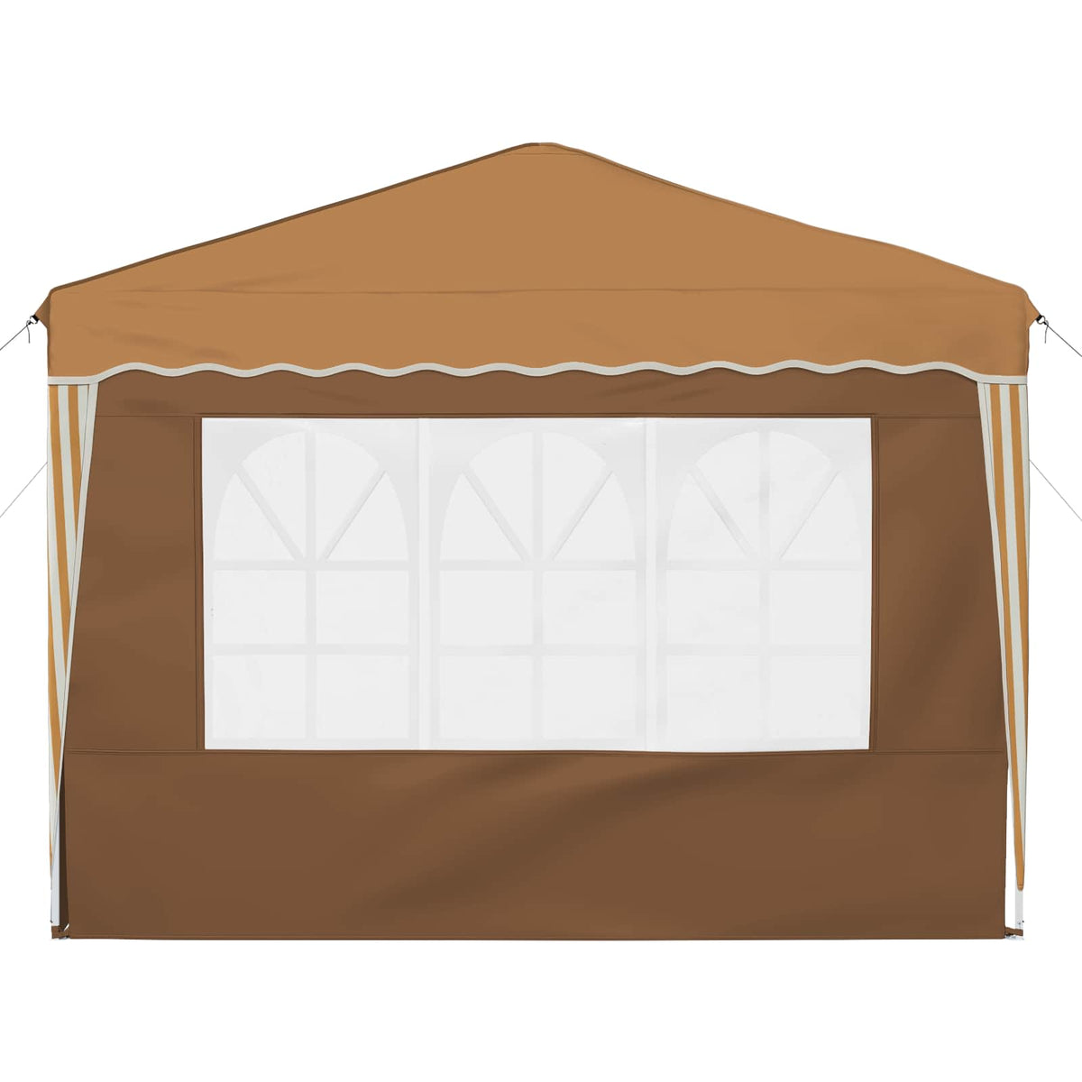 Pop-up Festtelt 288 x 288 x 245 cm Beige Oxford stof