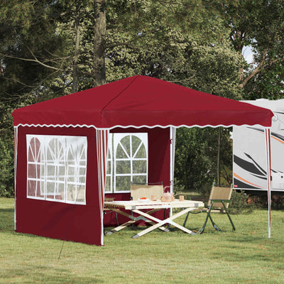 Pop-up Festtelt 288 x 288 x 245 cm Bordeaux Oxford stof