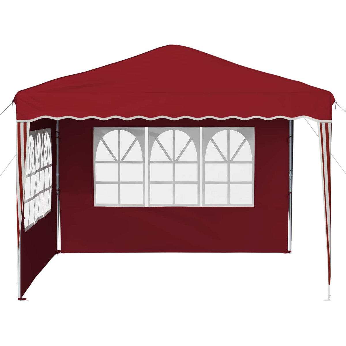 Pop-up Festtelt 288 x 288 x 245 cm Bordeaux Oxford stof