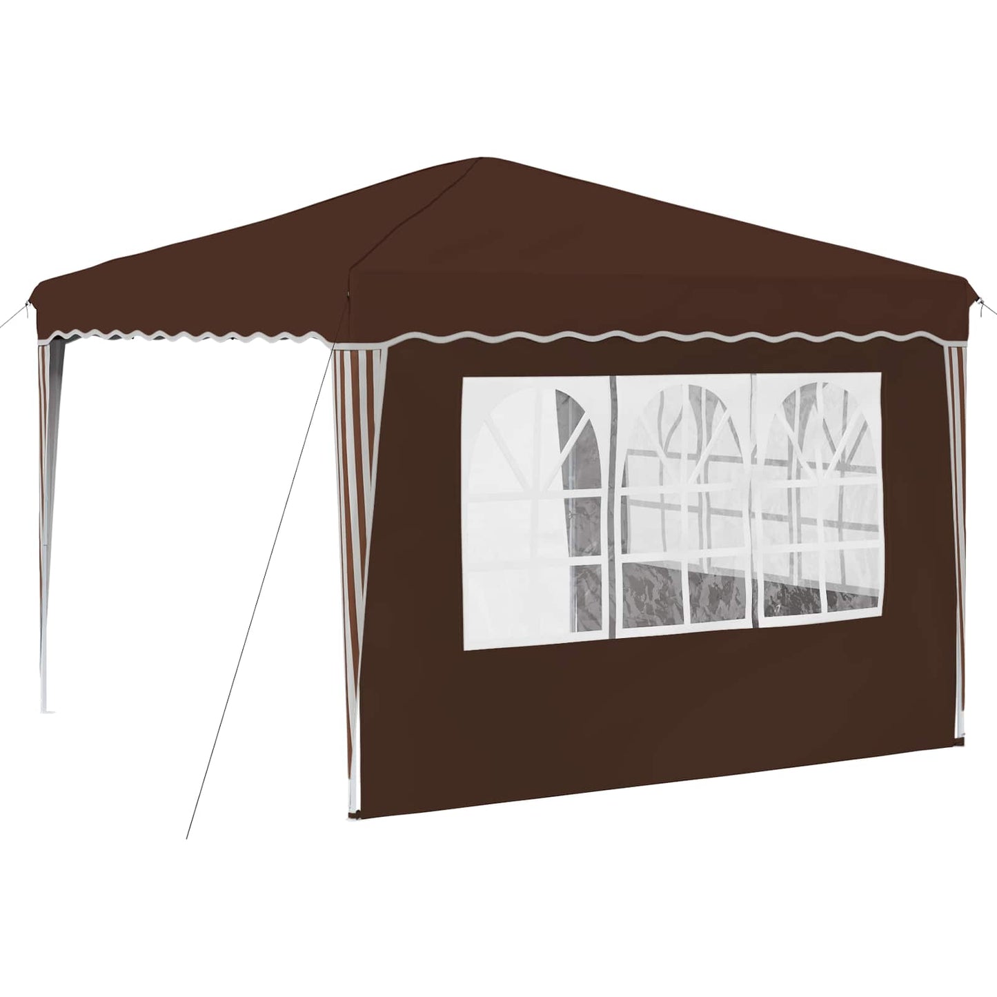 Pop-up Festtelt 288 x 288 x 245 cm Brun Oxford stof