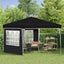 Pop-up Festtelt 288 x 288 x 245 cm Sort Oxford stof