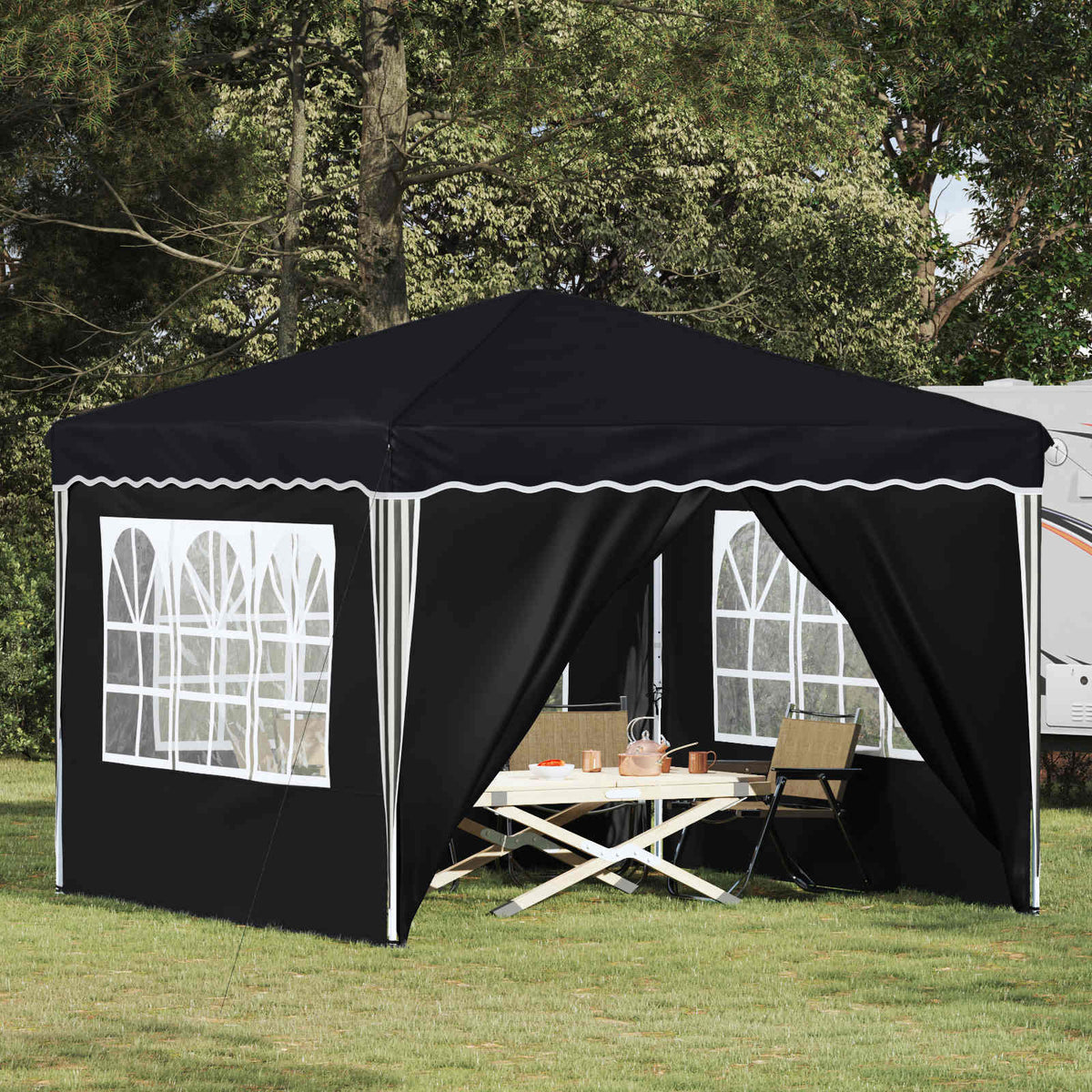 Pop-up Festtelt 288 x 288 x 245 cm Antracit Oxford stof