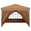 Pop-up Festtelt 288 x 288 x 245 cm Beige Oxford stof