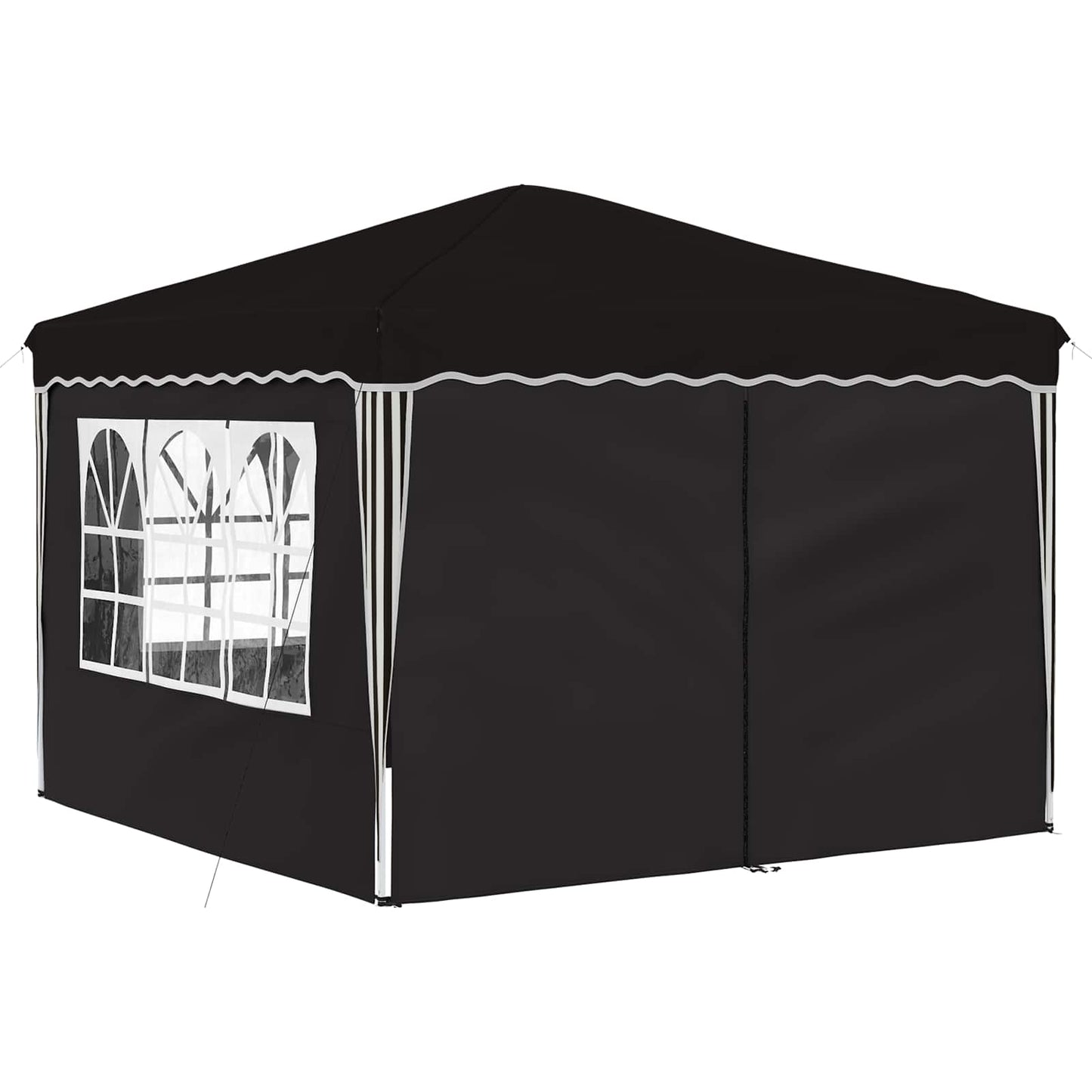 Pop-up Festtelt 288 x 288 x 245 cm Sort Oxford stof
