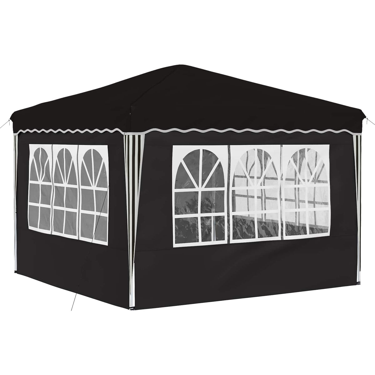 Pop-up Festtelt 288 x 288 x 245 cm Sort Oxford stof
