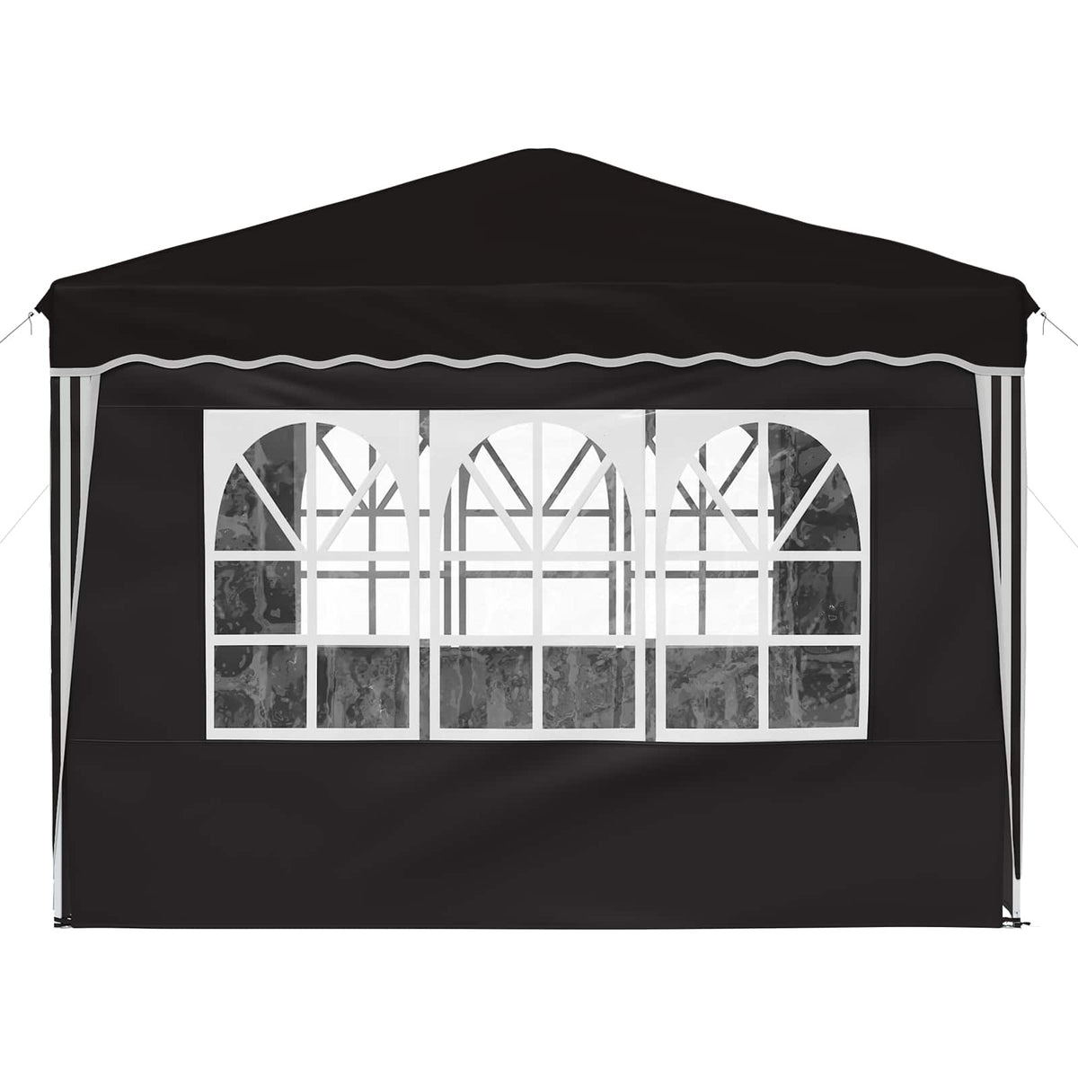 Pop-up Festtelt 288 x 288 x 245 cm Sort Oxford stof