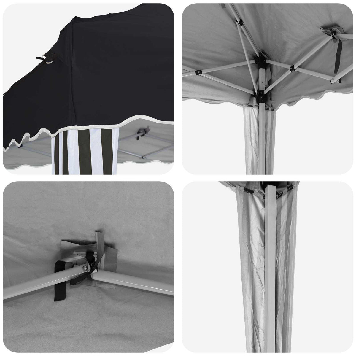Pop-up Festtelt 575 x 290 x 245 cm Antracit