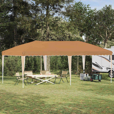 Pop-up Festtelt 575 x 290 x 245 cm Beige