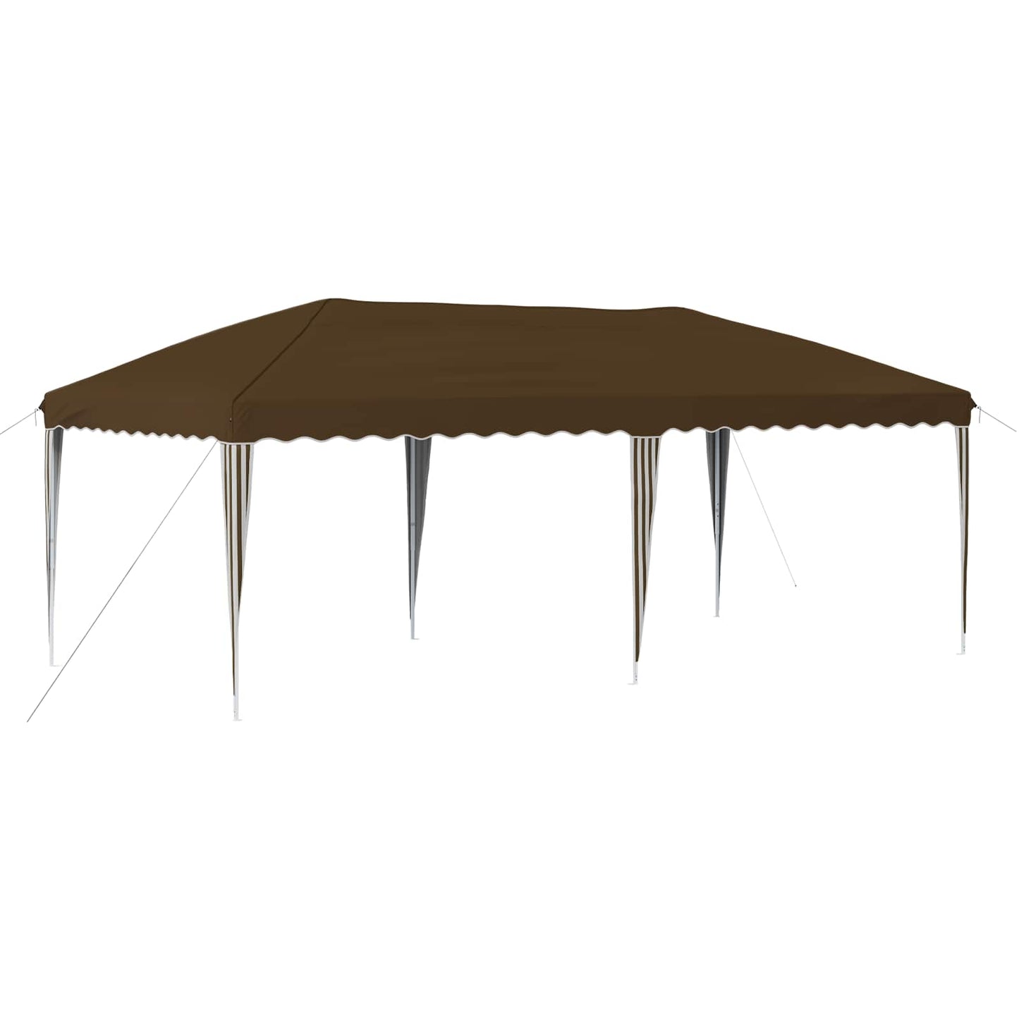 Pop-up Festtelt 575 x 290 x 245 cm Gråbrun