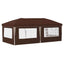 Pop-up Festtelt 575 x 289 x 245 cm Brun
