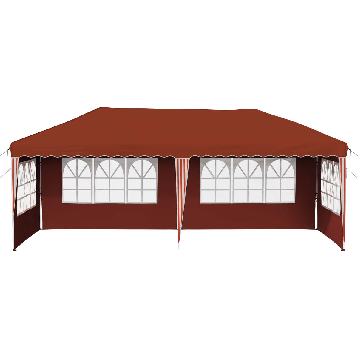 Pop-up Festtelt 575 x 289 x 245 cm Terrakotta