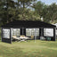 Pop-up Festtelt 575 x 289 x 245 cm Sort