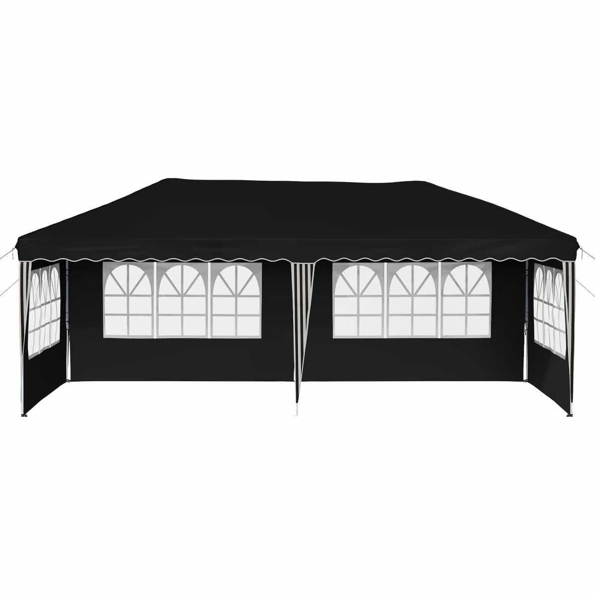 Pop-up Festtelt 575 x 289 x 245 cm Sort