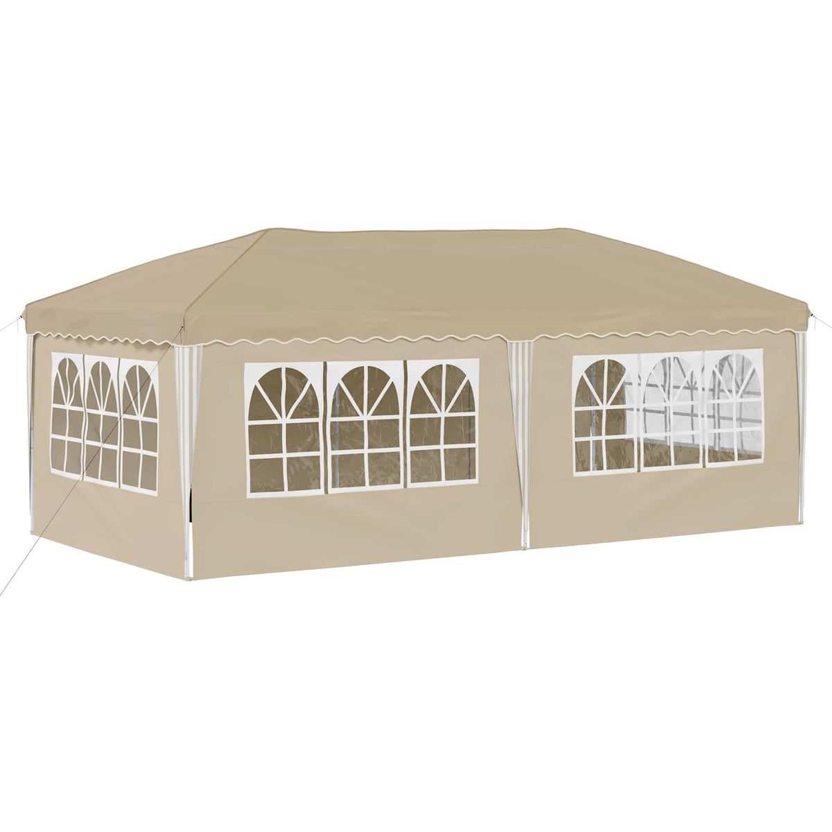 Pop-up Festtelt 575 x 288 x 245 cm Cremefarvet
