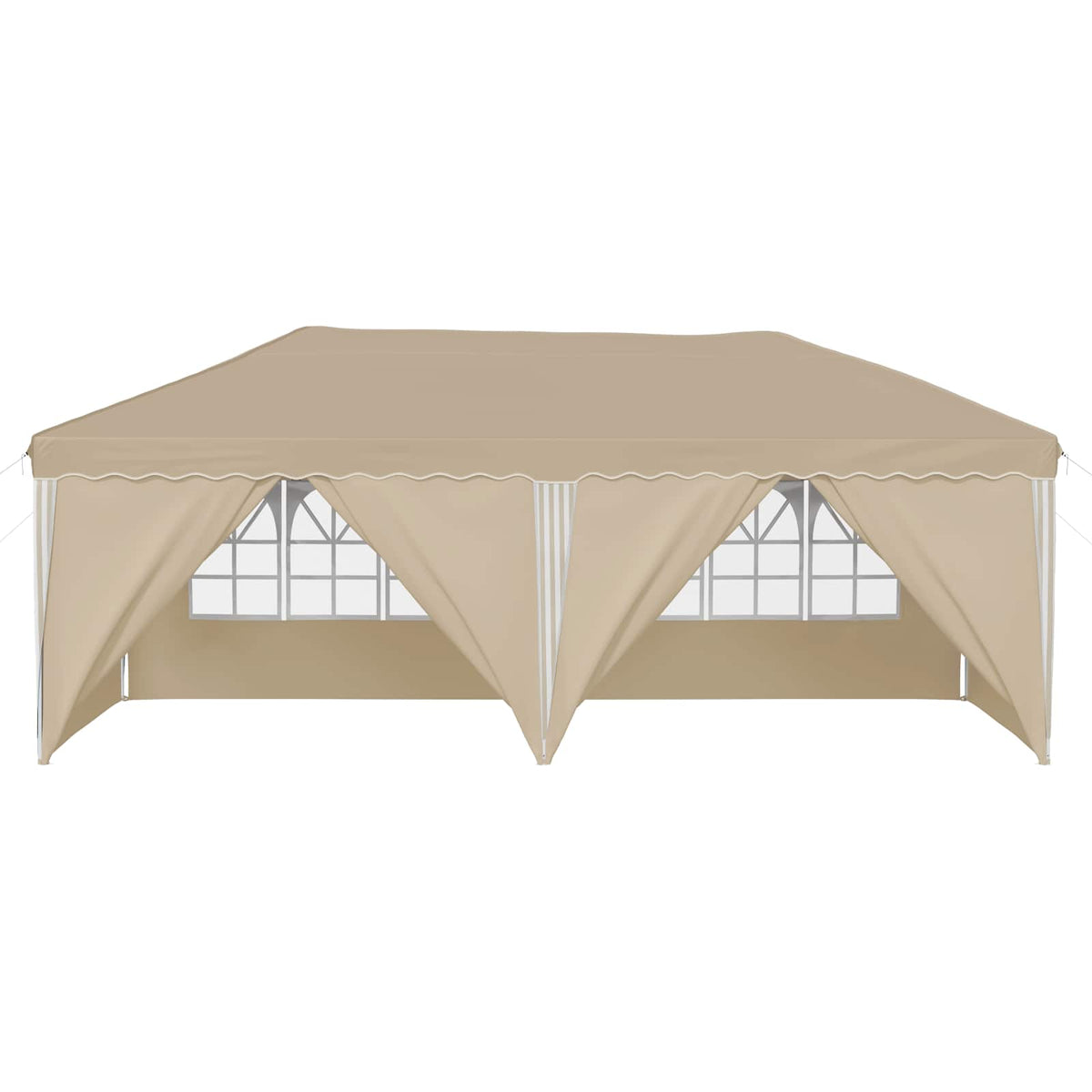 Pop-up Festtelt 575 x 288 x 245 cm Cremefarvet