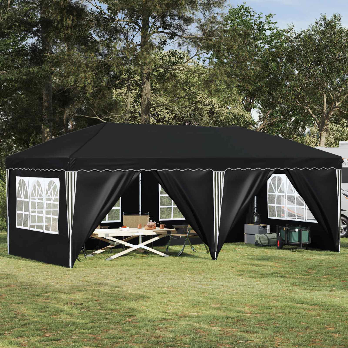 Pop-up Festtelt 575 x 288 x 245 cm Antracit