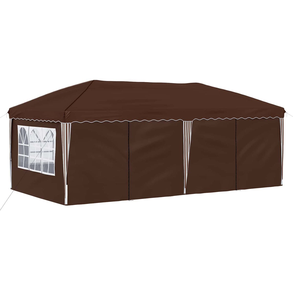 Pop-up Festtelt 575 x 288 x 245 cm Brun