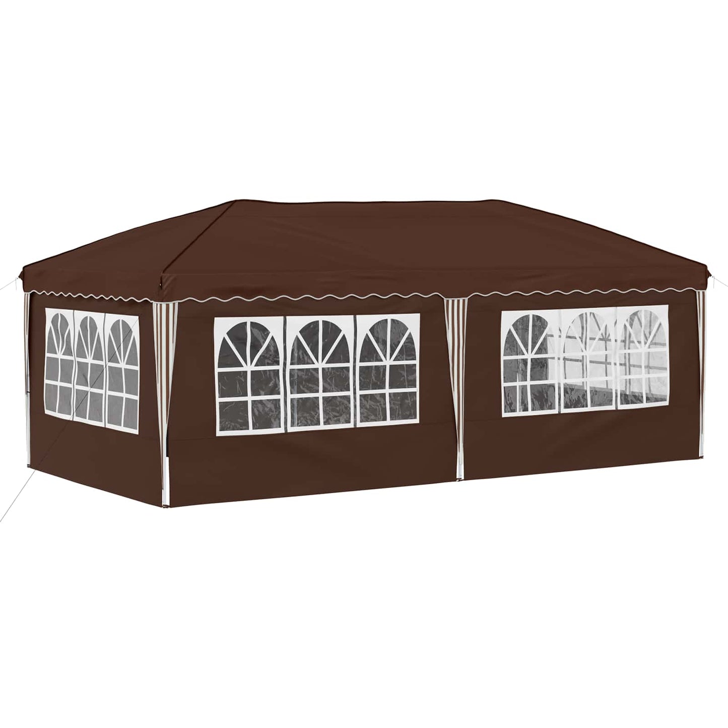 Pop-up Festtelt 575 x 288 x 245 cm Brun