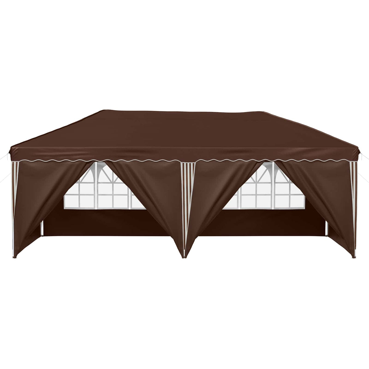 Pop-up Festtelt 575 x 288 x 245 cm Brun