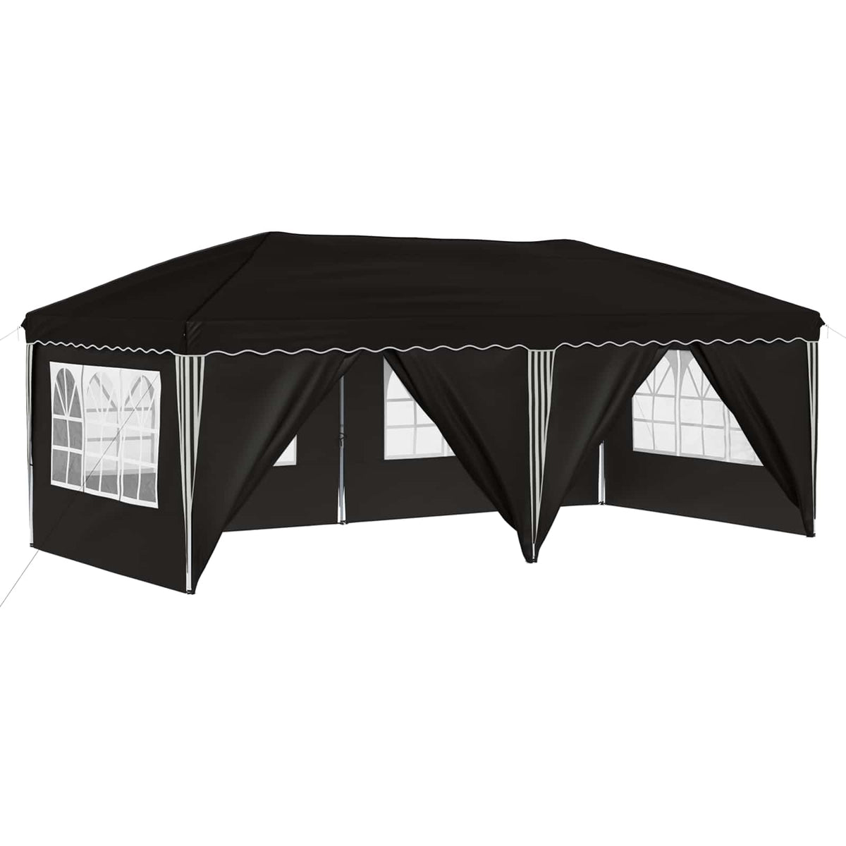 Pop-up Festtelt 575 x 288 x 245 cm Sort