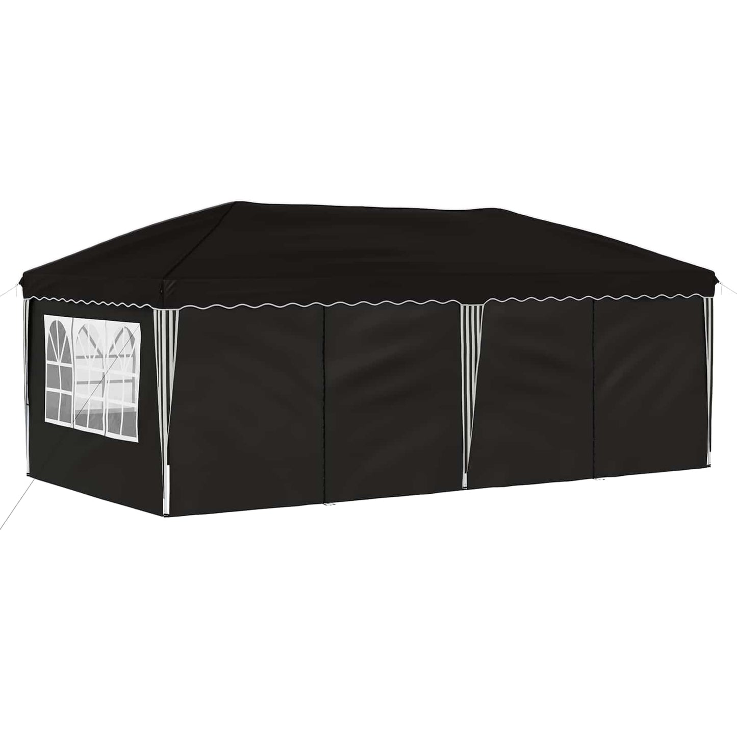 Pop-up Festtelt 575 x 288 x 245 cm Sort