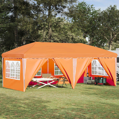 Pop-up Festtelt 575 x 288 x 245 cm Orange