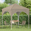 Pop-up Festtelt 194 x 194 x 245 cm Cremefarvet