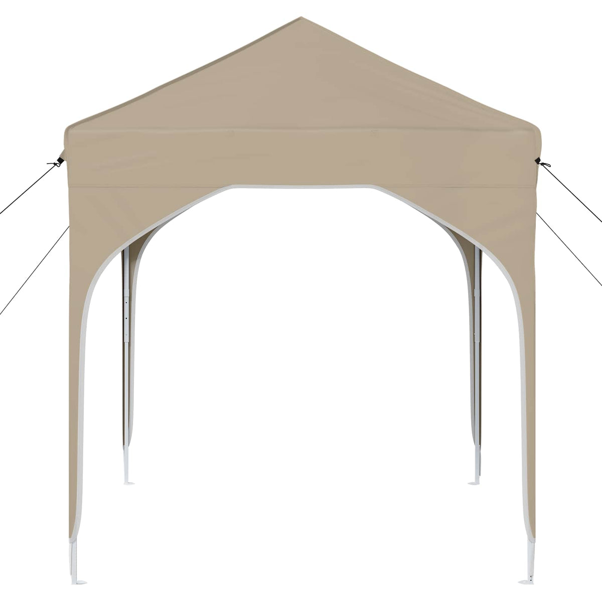 Pop-up Festtelt 194 x 194 x 245 cm Cremefarvet