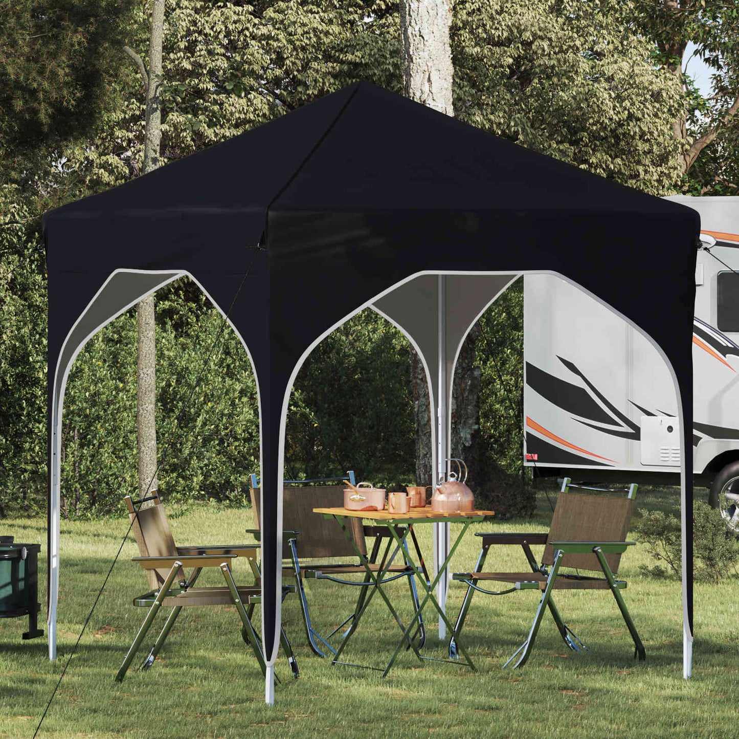 Pop-up Festtelt 194 x 194 x 245 cm Antracit