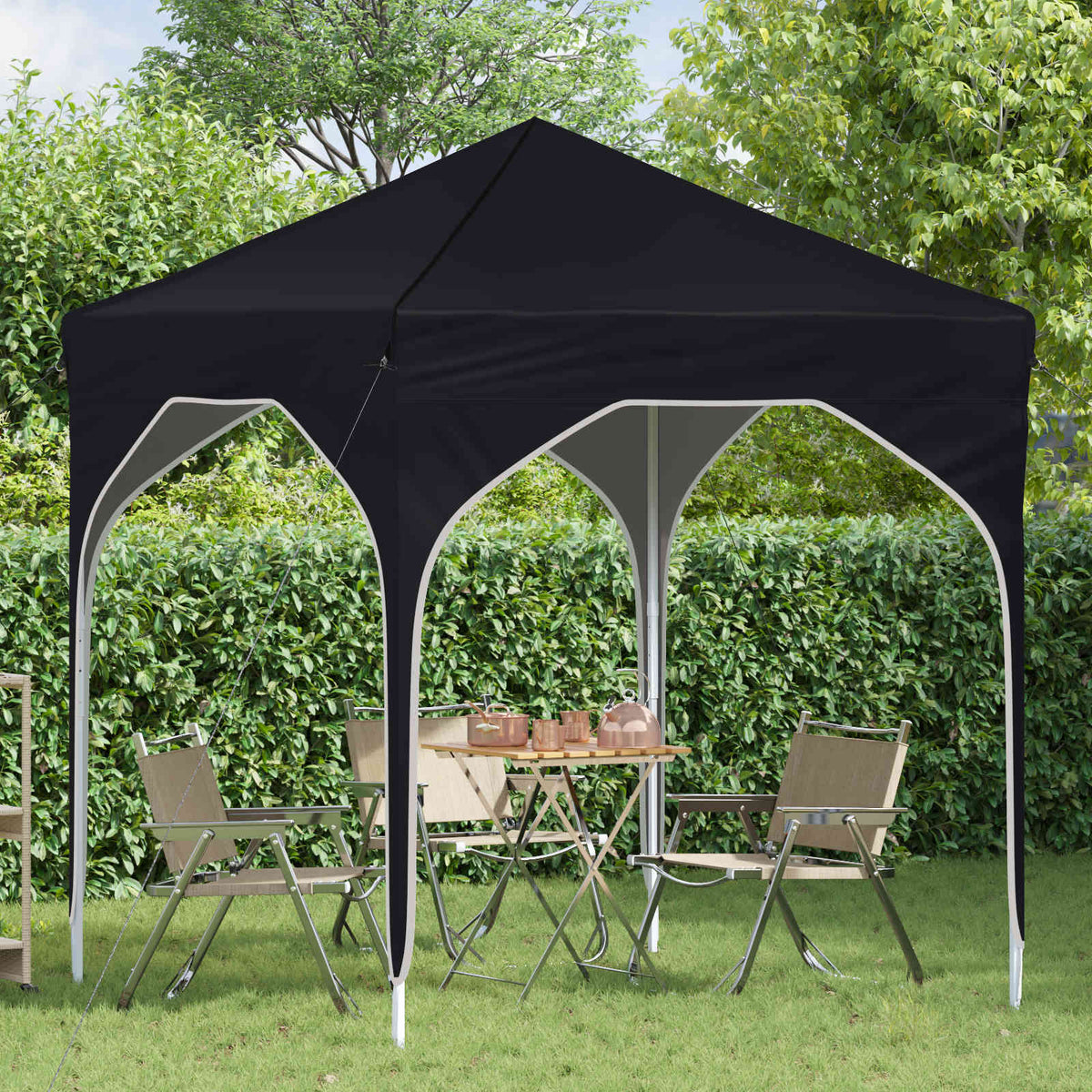 Pop-up Festtelt 194 x 194 x 245 cm Antracit