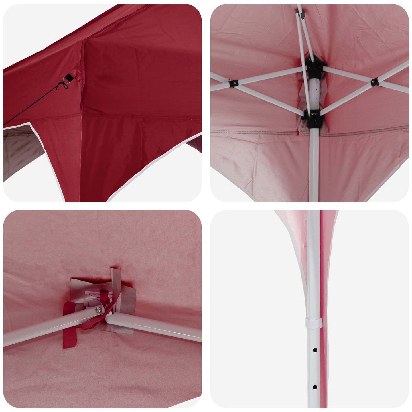 Pop-up Festtelt 194 x 194 x 245 cm Bordeaux