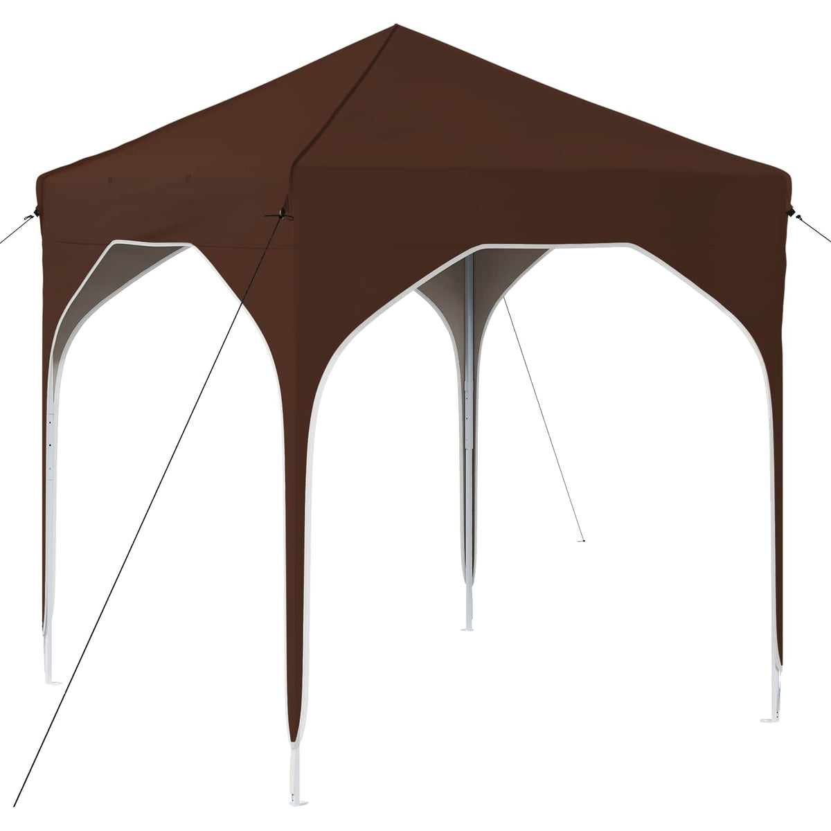Pop-up Festtelt 194 x 194 x 245 cm Brun
