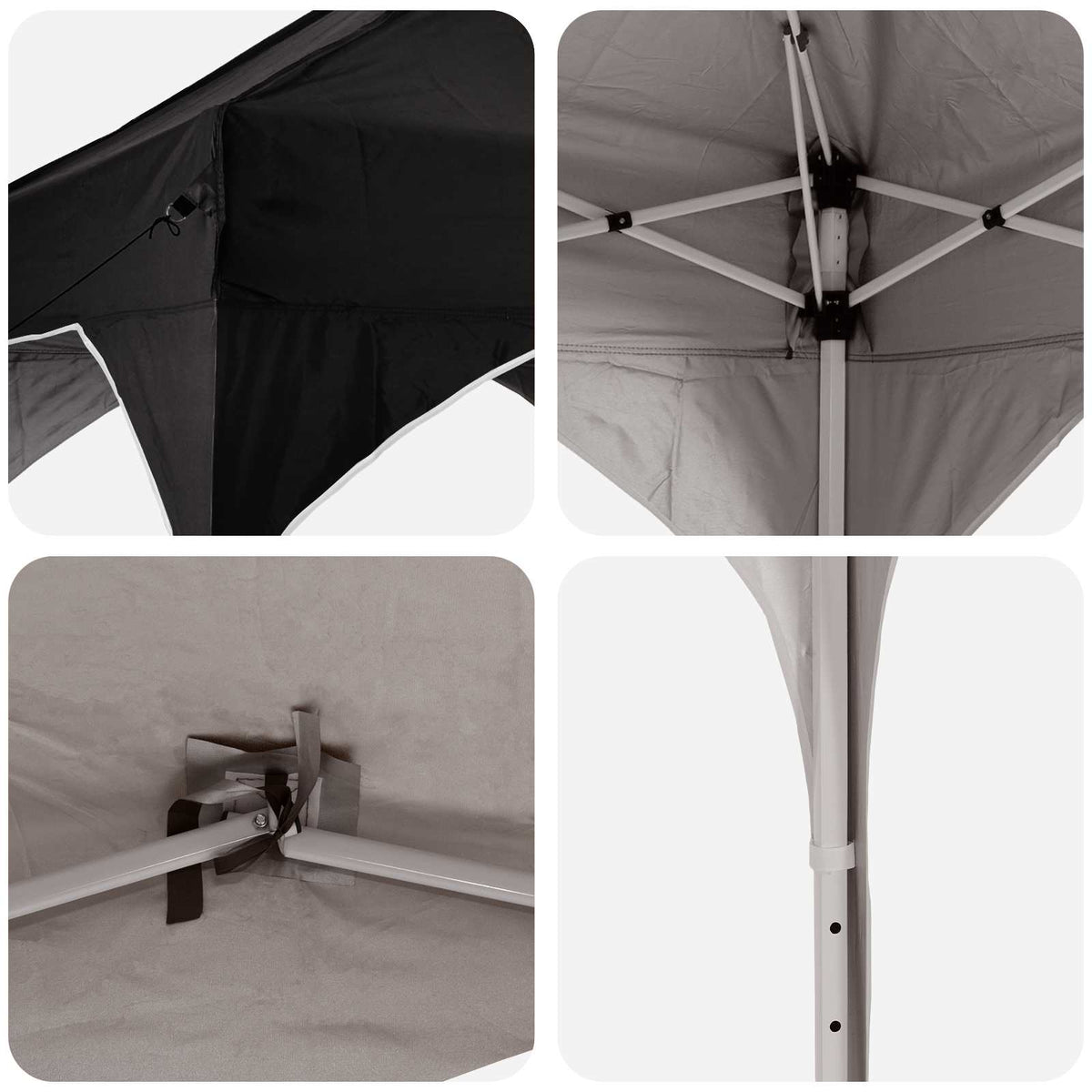 Pop-up Festtelt 194 x 194 x 245 cm Sort