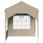 Pop-up Festtelt 192 x 192 x 245 cm Cremefarvet