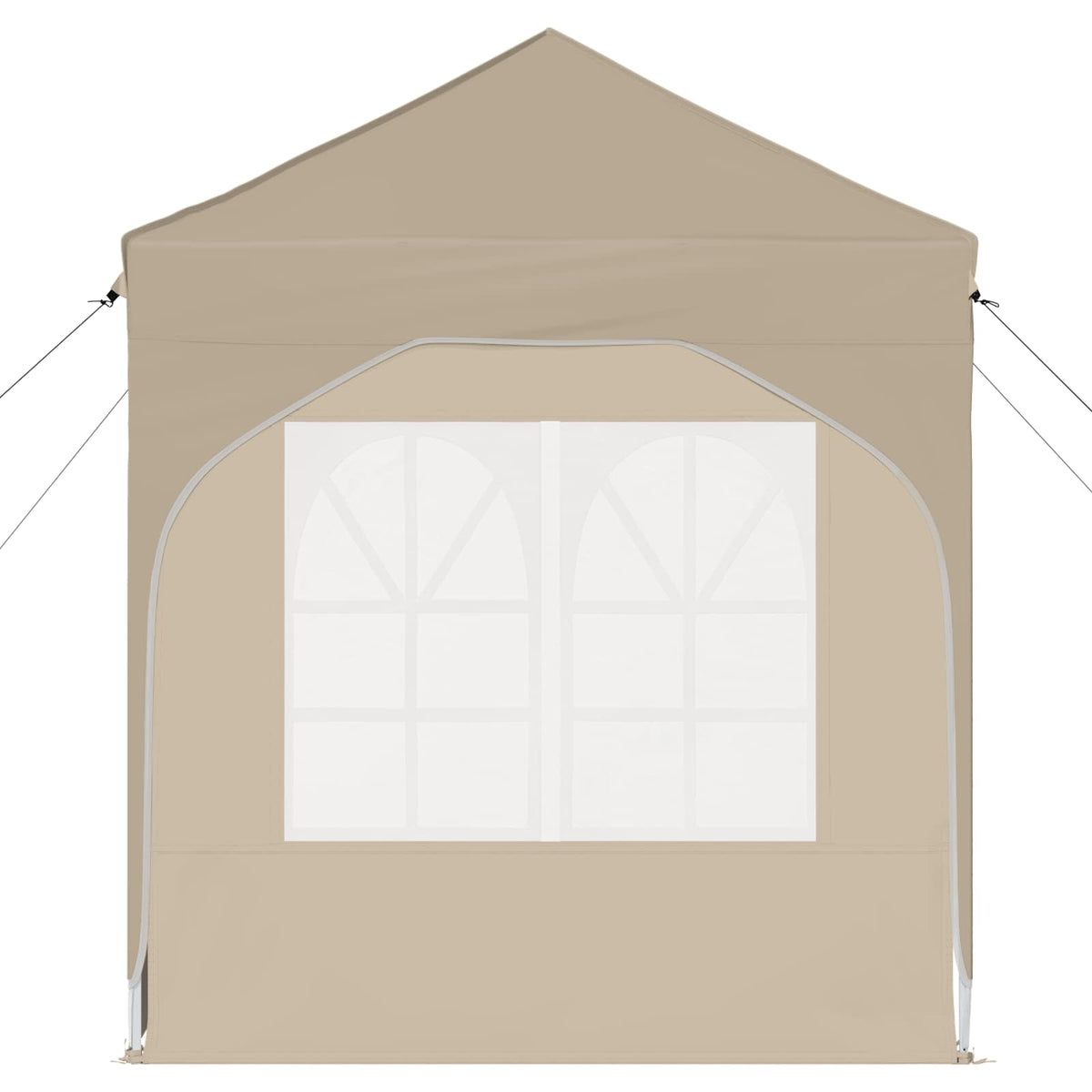 Pop-up Festtelt 192 x 192 x 245 cm Cremefarvet