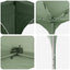 Pop-up Festtelt 192 x 192 x 245 cm Grøn