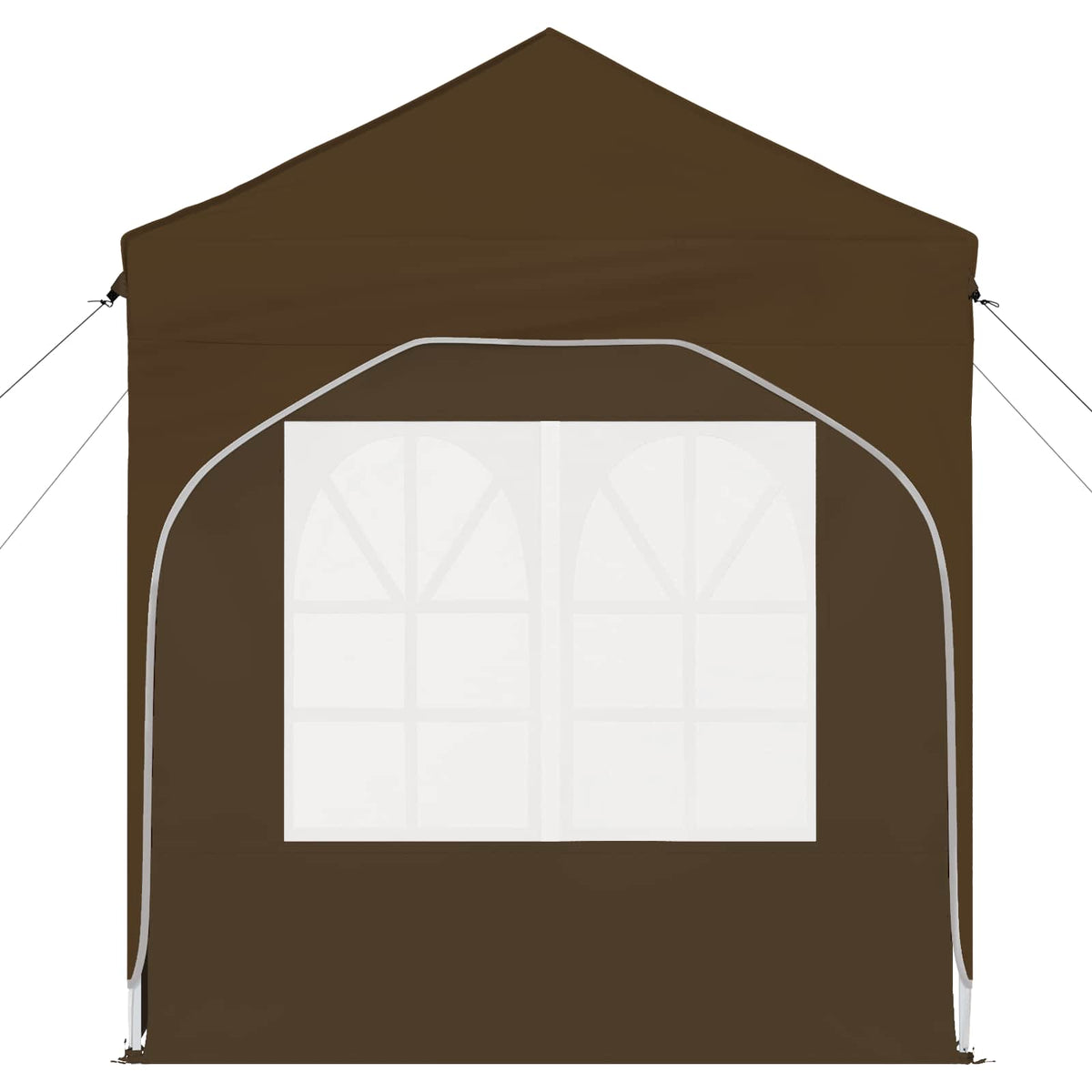 Pop-up Festtelt 192 x 192 x 245 cm Gråbrun