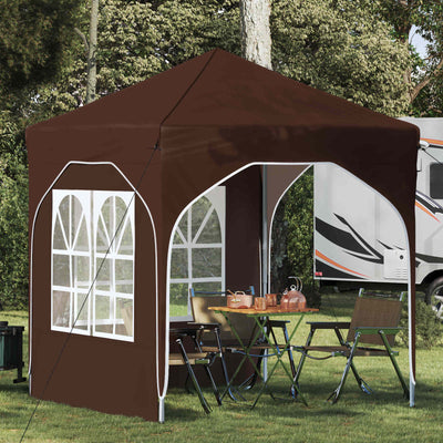 Pop-up Festtelt 192 x 192 x 245 cm Brun