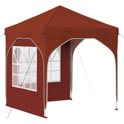 Pop-up Festtelt 192 x 192 x 245 cm Terrakotta