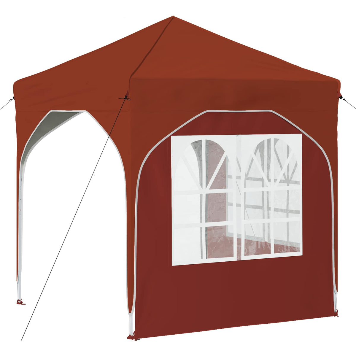 Pop-up Festtelt 192 x 192 x 245 cm Terrakotta