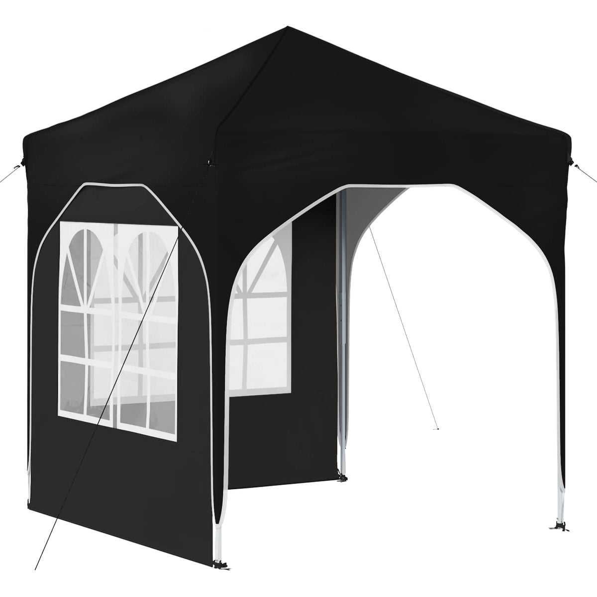 Pop-up Festtelt 192 x 192 x 245 cm Sort